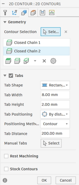 Geometry Tab