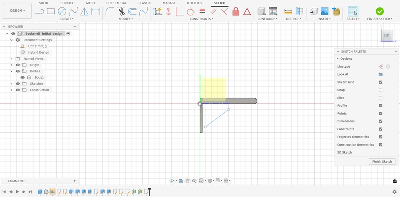 Slant line 2D
