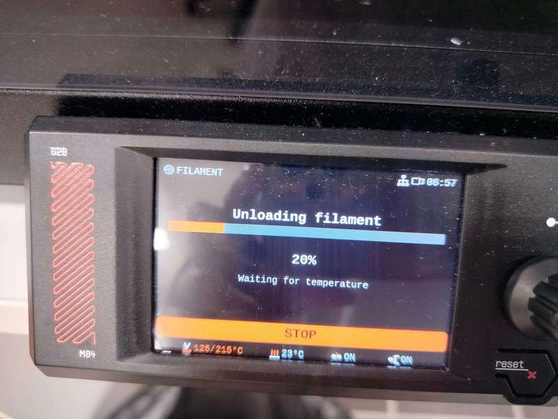 Unloading Filament